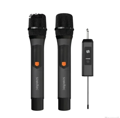Беспроводной микрофон Porodo Soundtec Dual-Channel Handy Wireless Microphone Rec