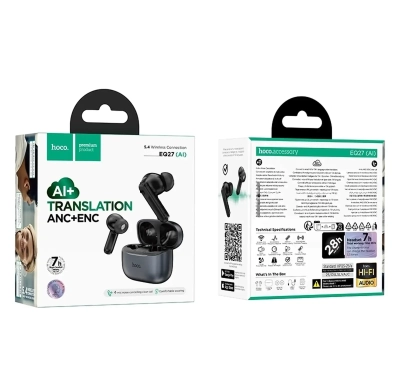 Умные наушники с переводчиком Hoco EQ27 Al+ Translation ANC+ENC
