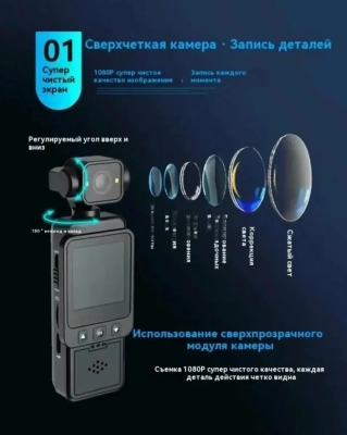 Экшн камера мини поворотная 360