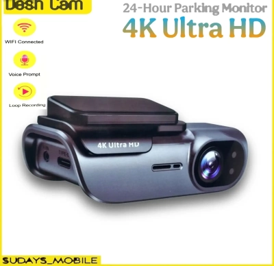 Видеорегистратор для Авто Dash Cam 4k Ultra HD Wi