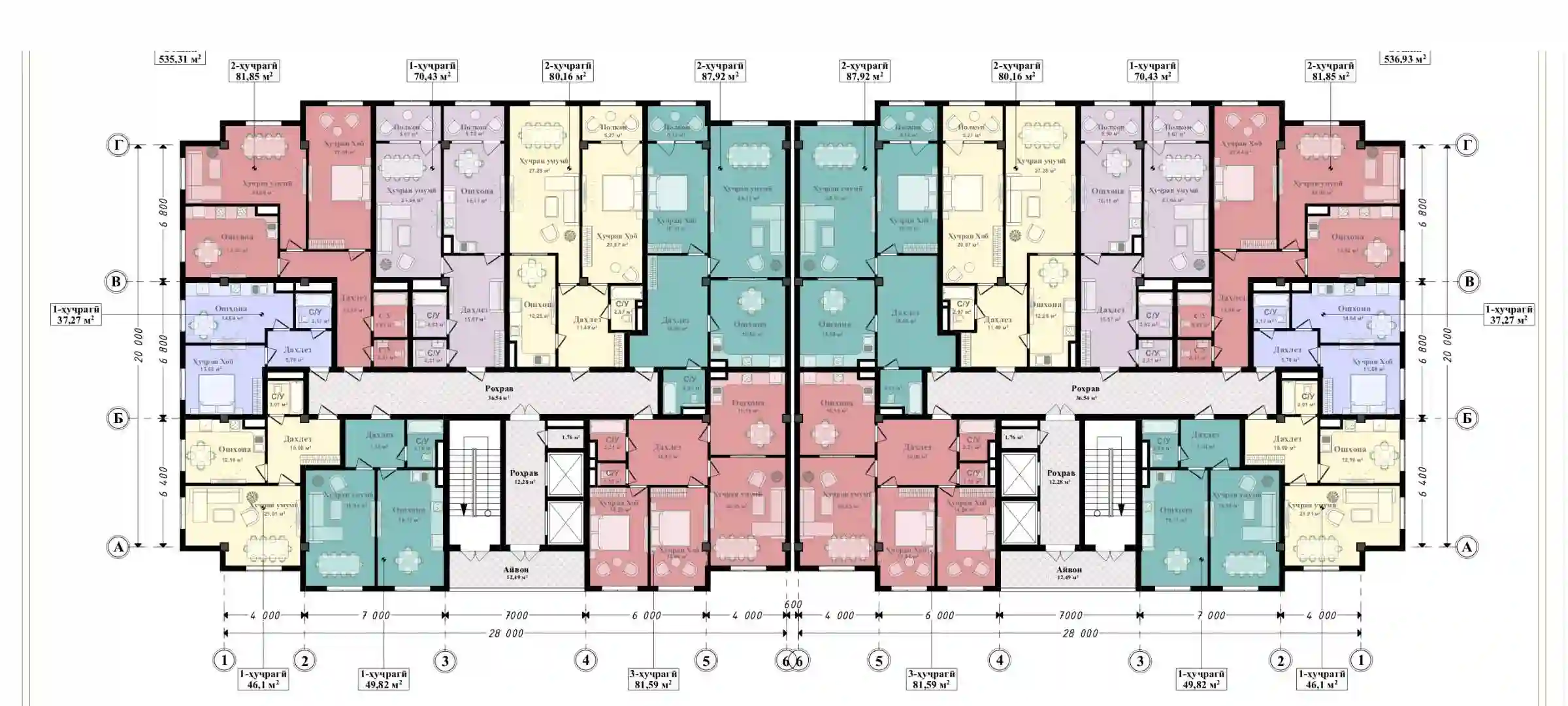 3-к квартира, 9 этаж, 49 м², Рудаки, Пеши Ҳукумати шаҳраки Сомониён
