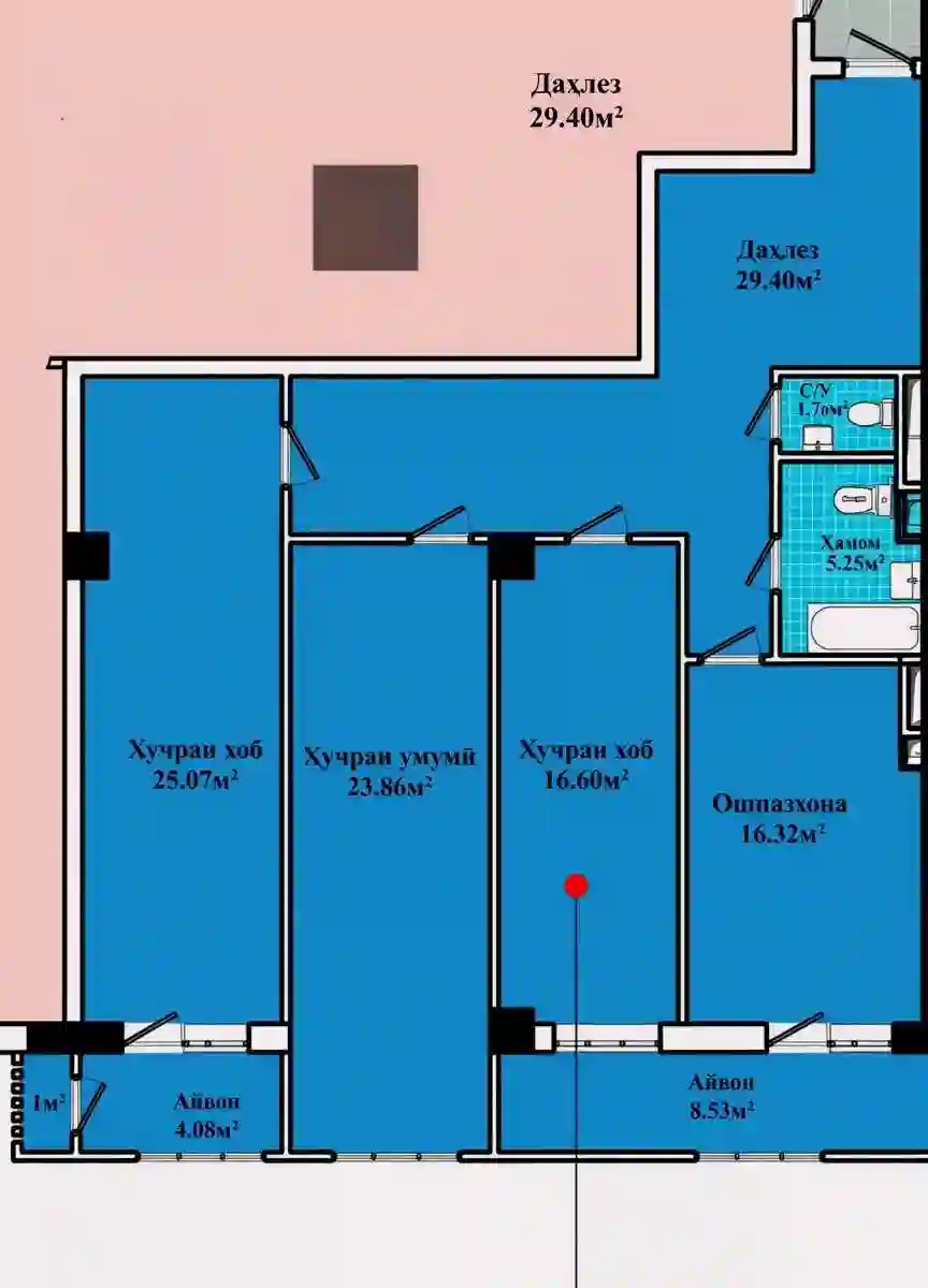 3-к квартира, 10 этаж, 132 м², И.Сомони