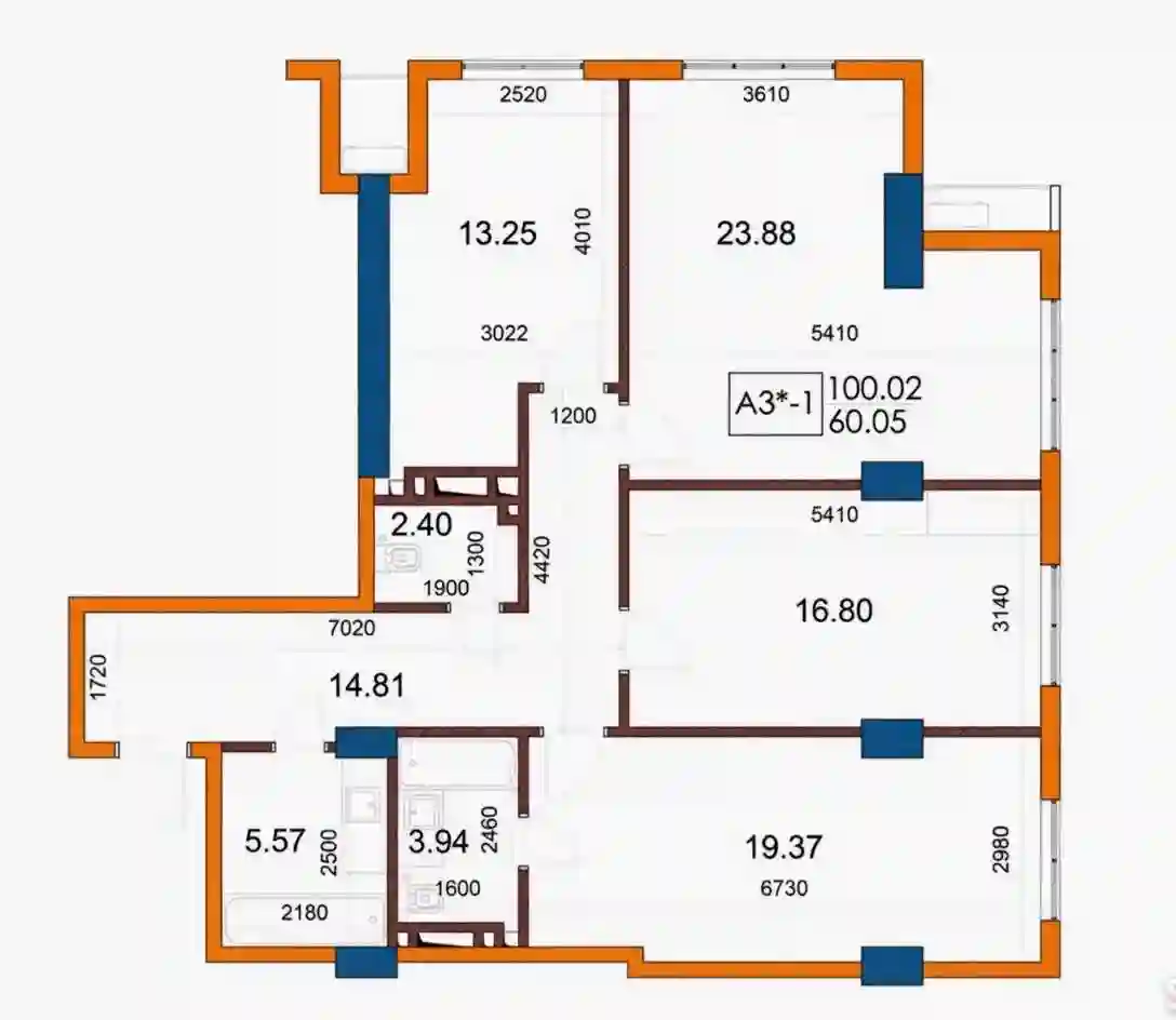 3-к квартира, 16 этаж, 100 м², И.Сомонӣ