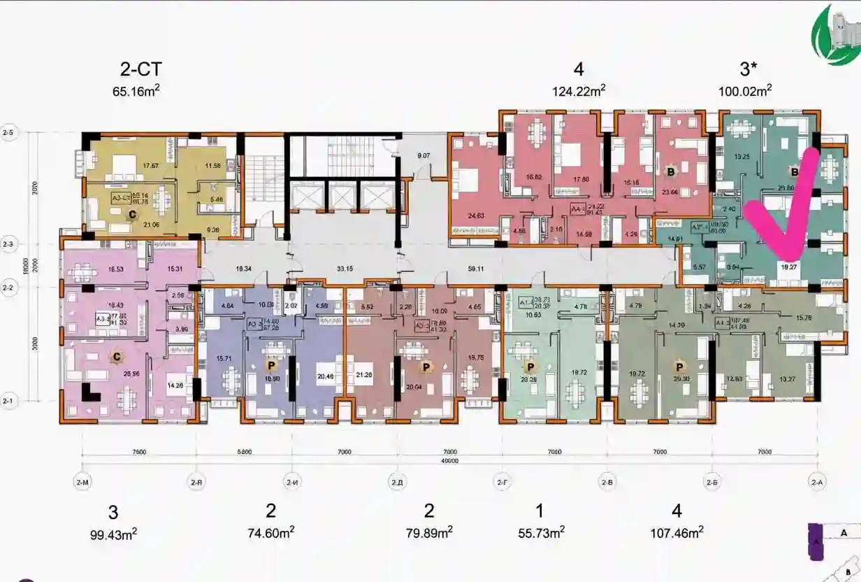 3-к квартира, 16 этаж, 100 м², И.Сомонӣ