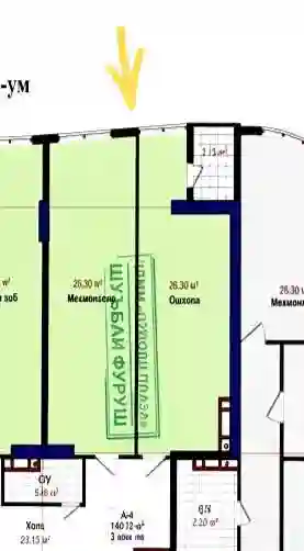 1-к квартира, 6 этаж, 74 м², Сино
