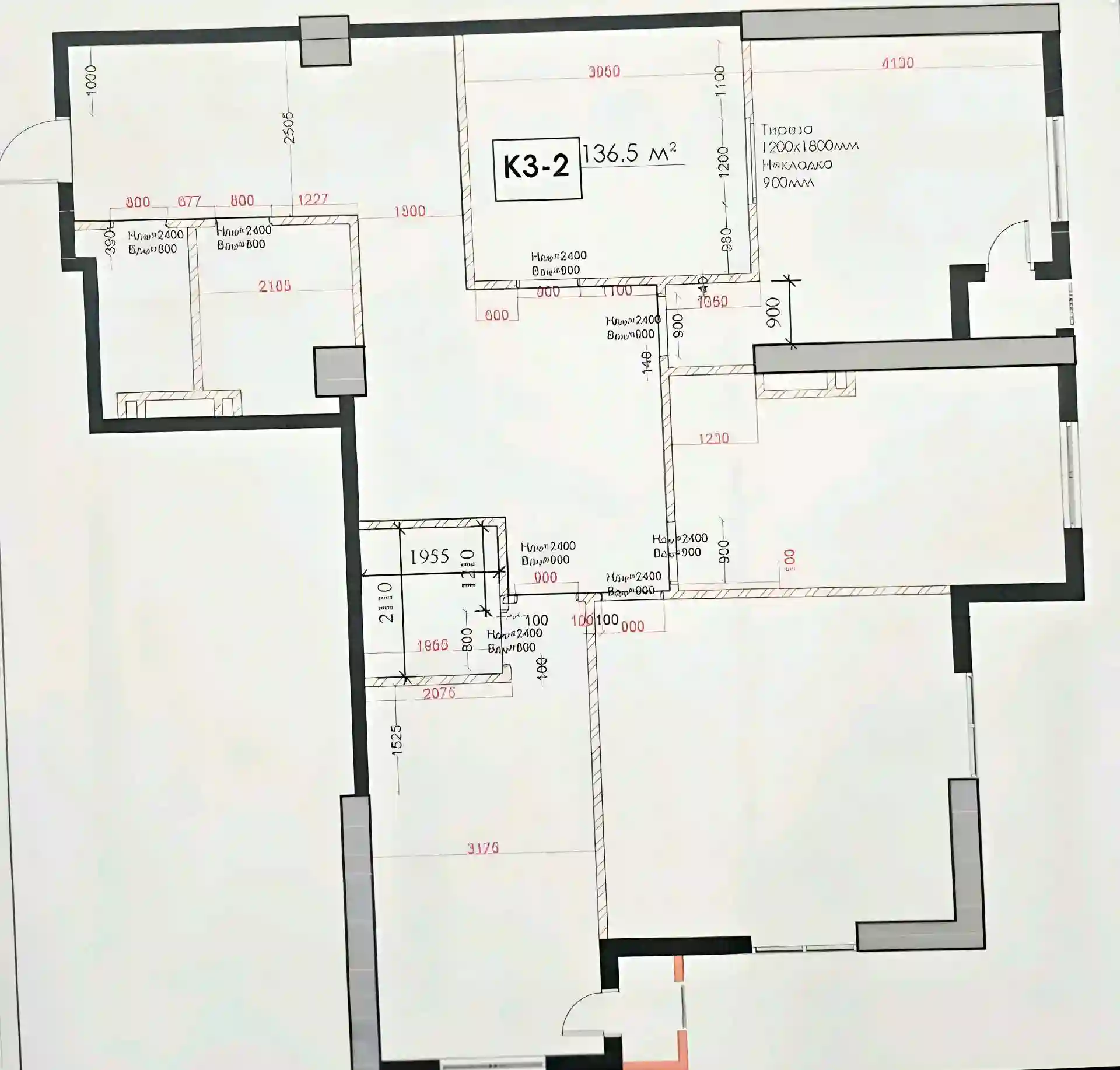 4-к квартира, 6 этаж, 136 м², Шохмансур