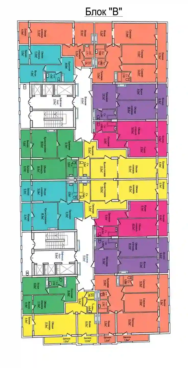 1-к квартира, 2 этаж, 69 м², Сино