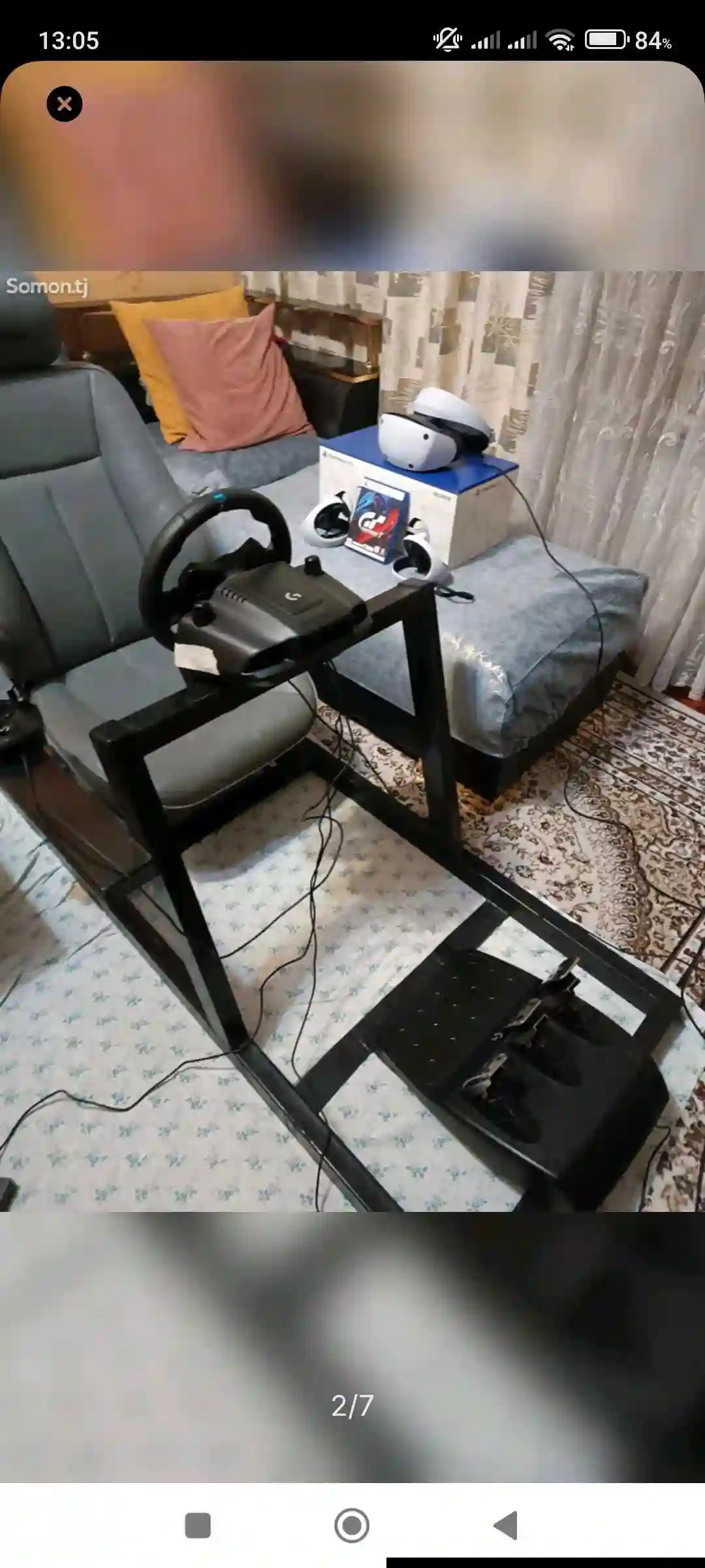 Кокпит+ Logitech g29+Shifter+PSVR2+GT7
