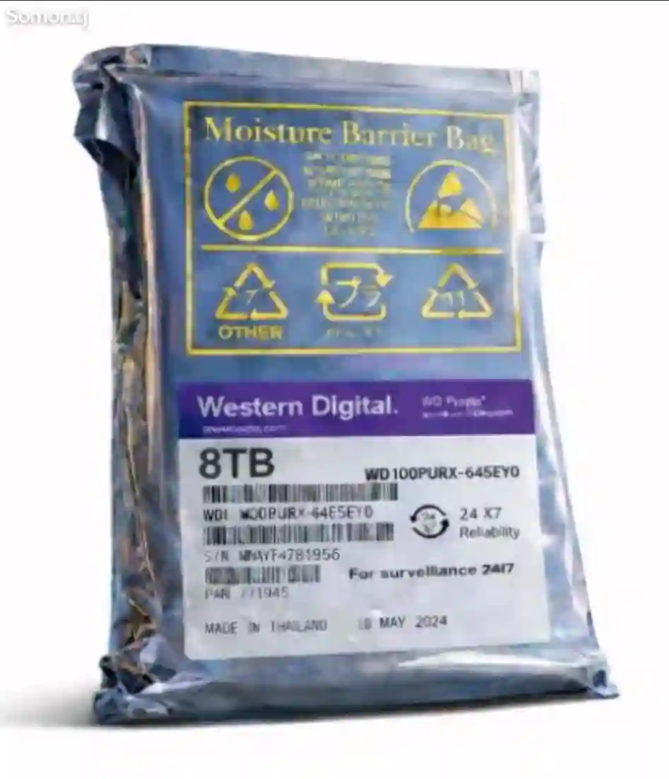  HDD 8TB Western Digital Purple — миниатюра 2