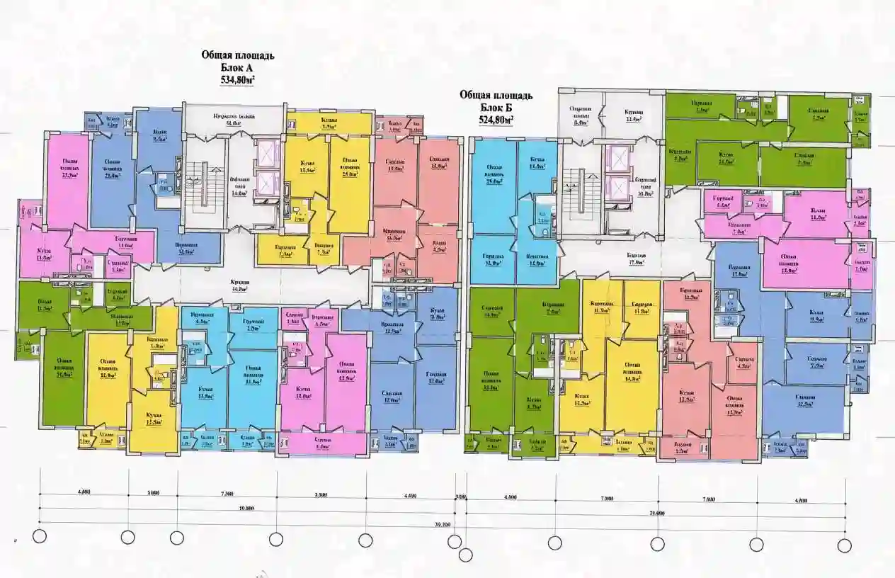 2-к квартира, 16 этаж, 71 м², Фирдавси