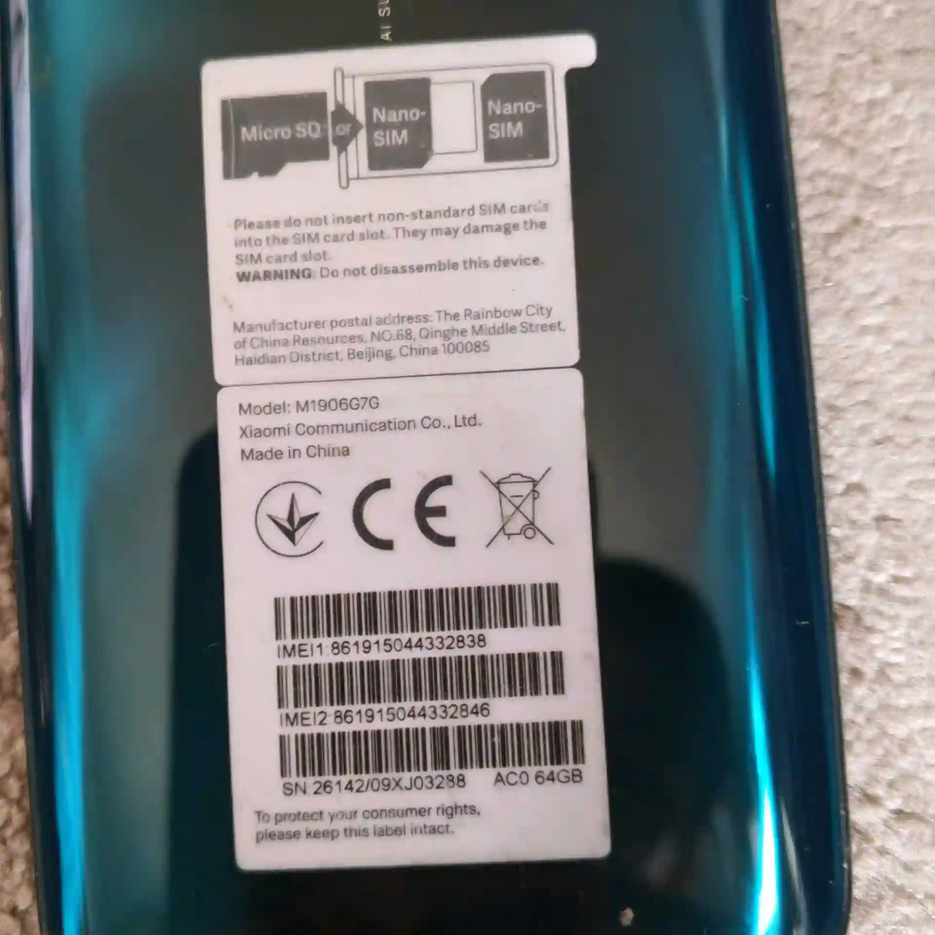 Телефон Redmi Not 8 Pro