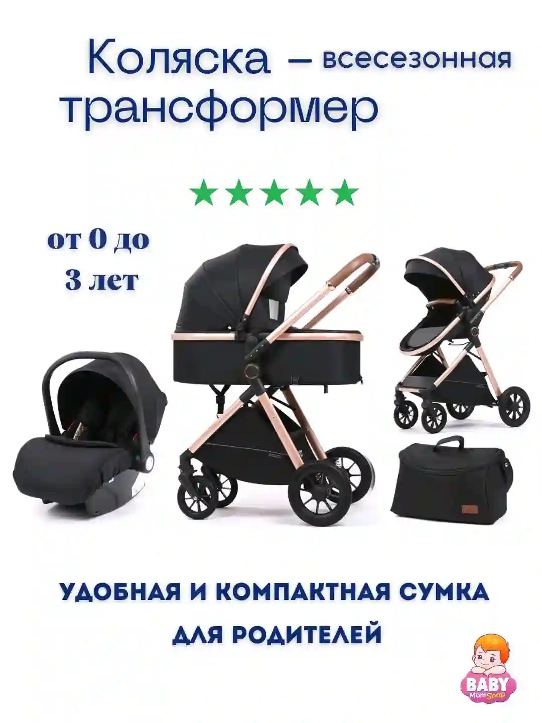 Детская коляска трансформер 