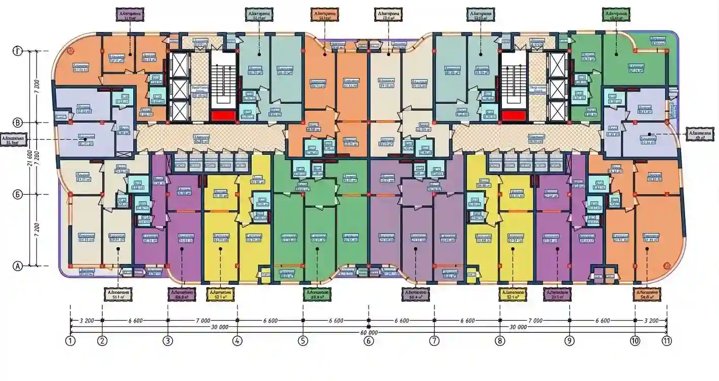 1-к квартира, 16 этаж, 53 м², И.Сомони
