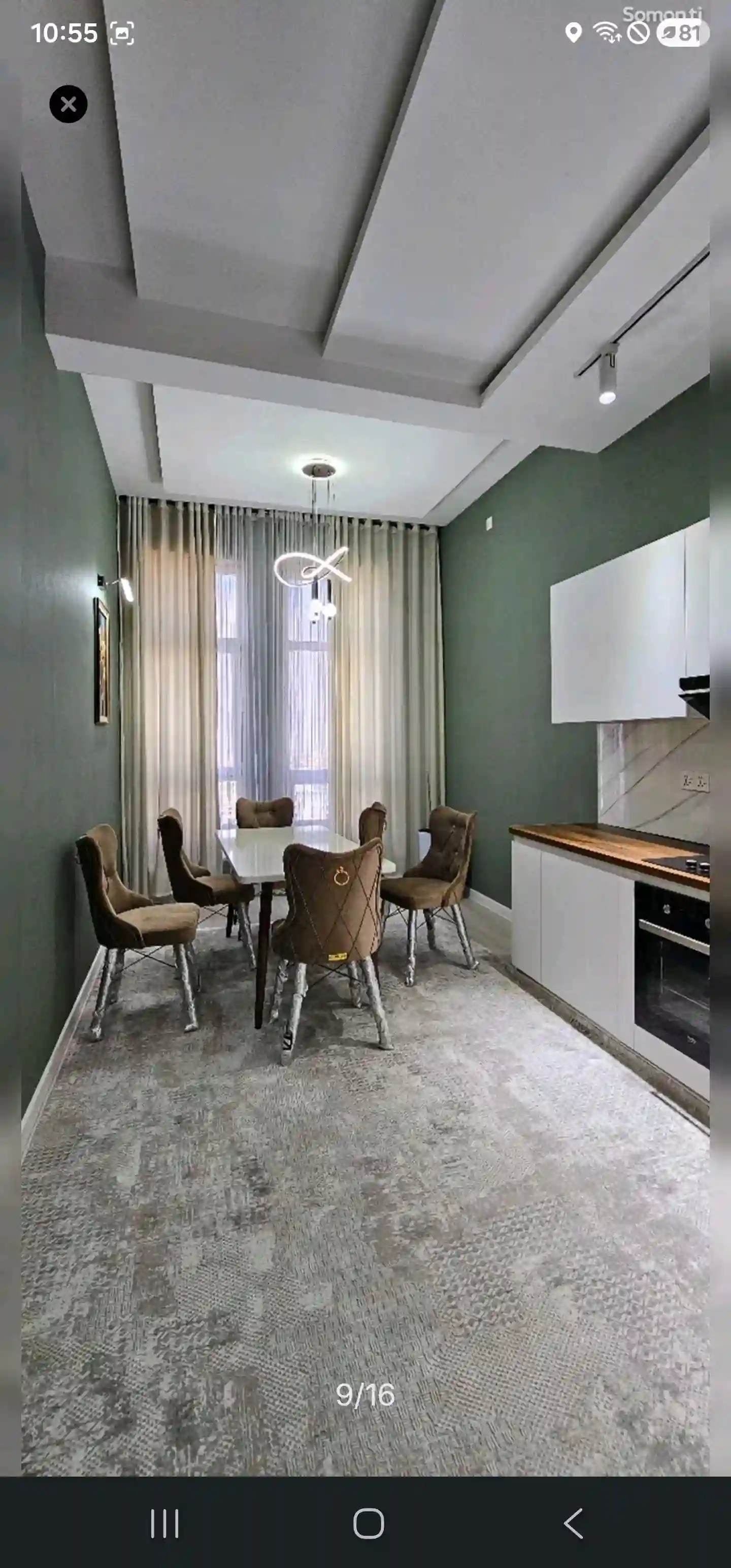 3-к квартира, 12 этаж, 152 м², шёлкомбинат дастаи дил
