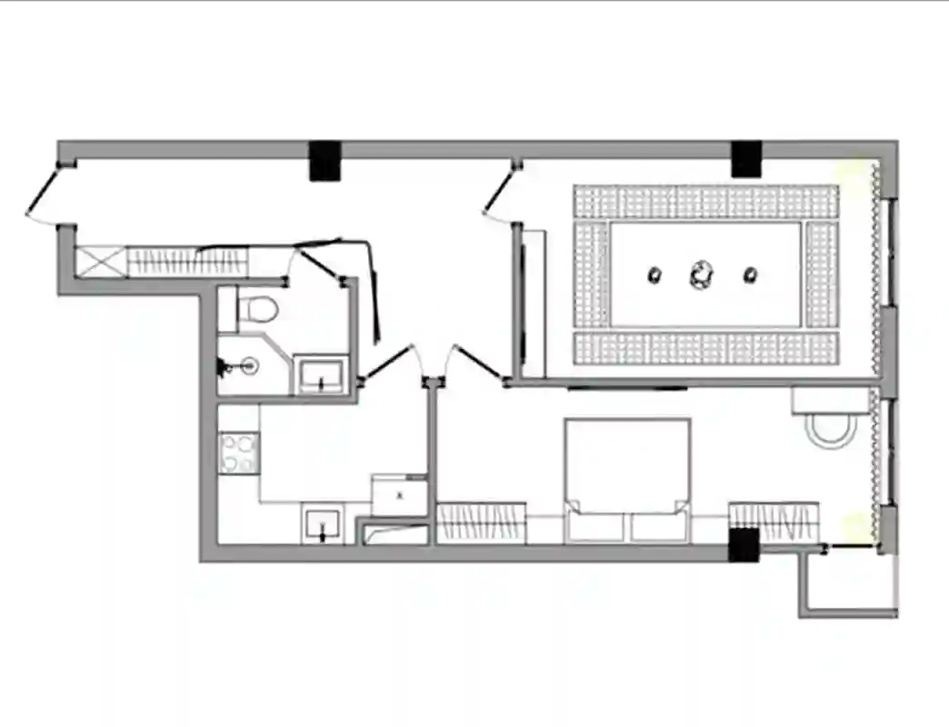 2-к квартира, 5 этаж, 56 м², Сино