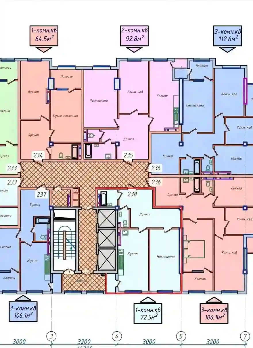 2-к квартира, 17 этаж, 72 м², И.Сомони