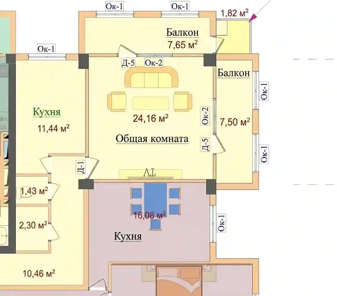 2-к квартира, 9 этаж, 65 м², И.Сомони