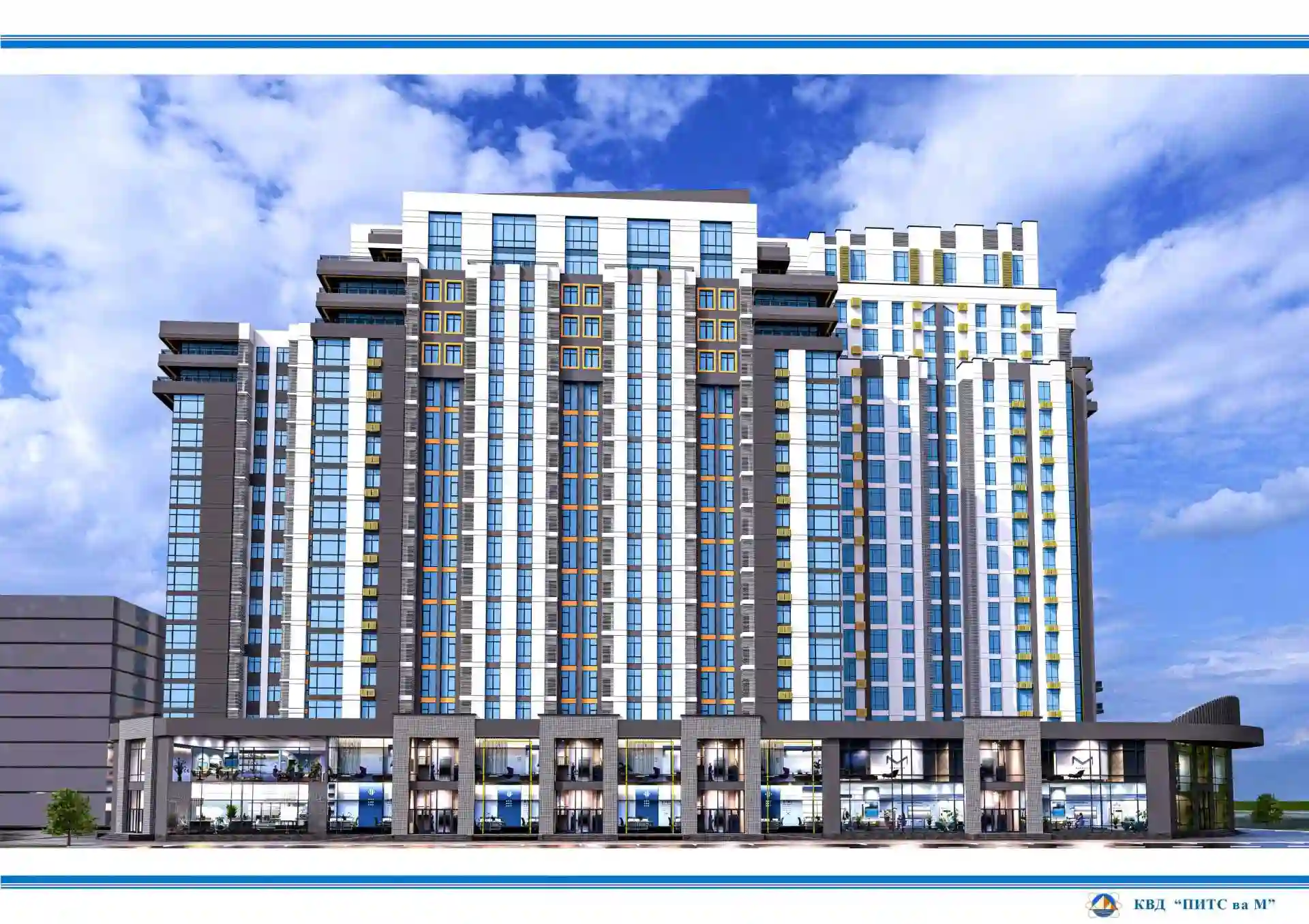1-к квартира, 16 этаж, 61 м², Фирдавси