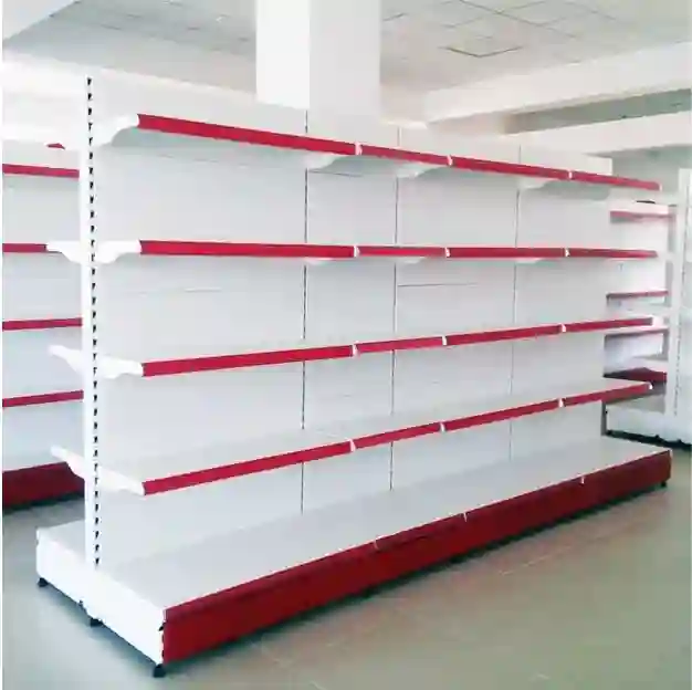 Двухсторонние стеллажи для магазинов