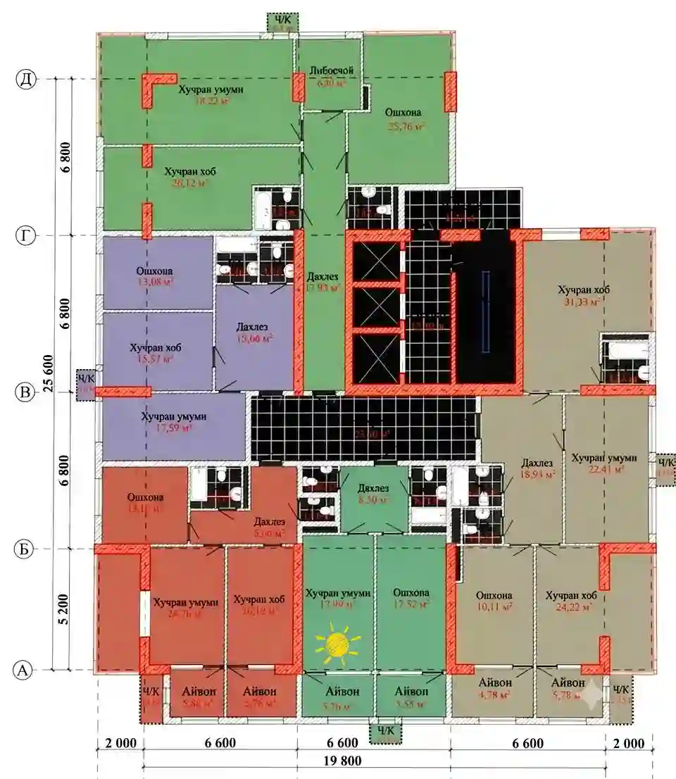 1-к квартира, 11 этаж, 50 м², И.Сомонӣ