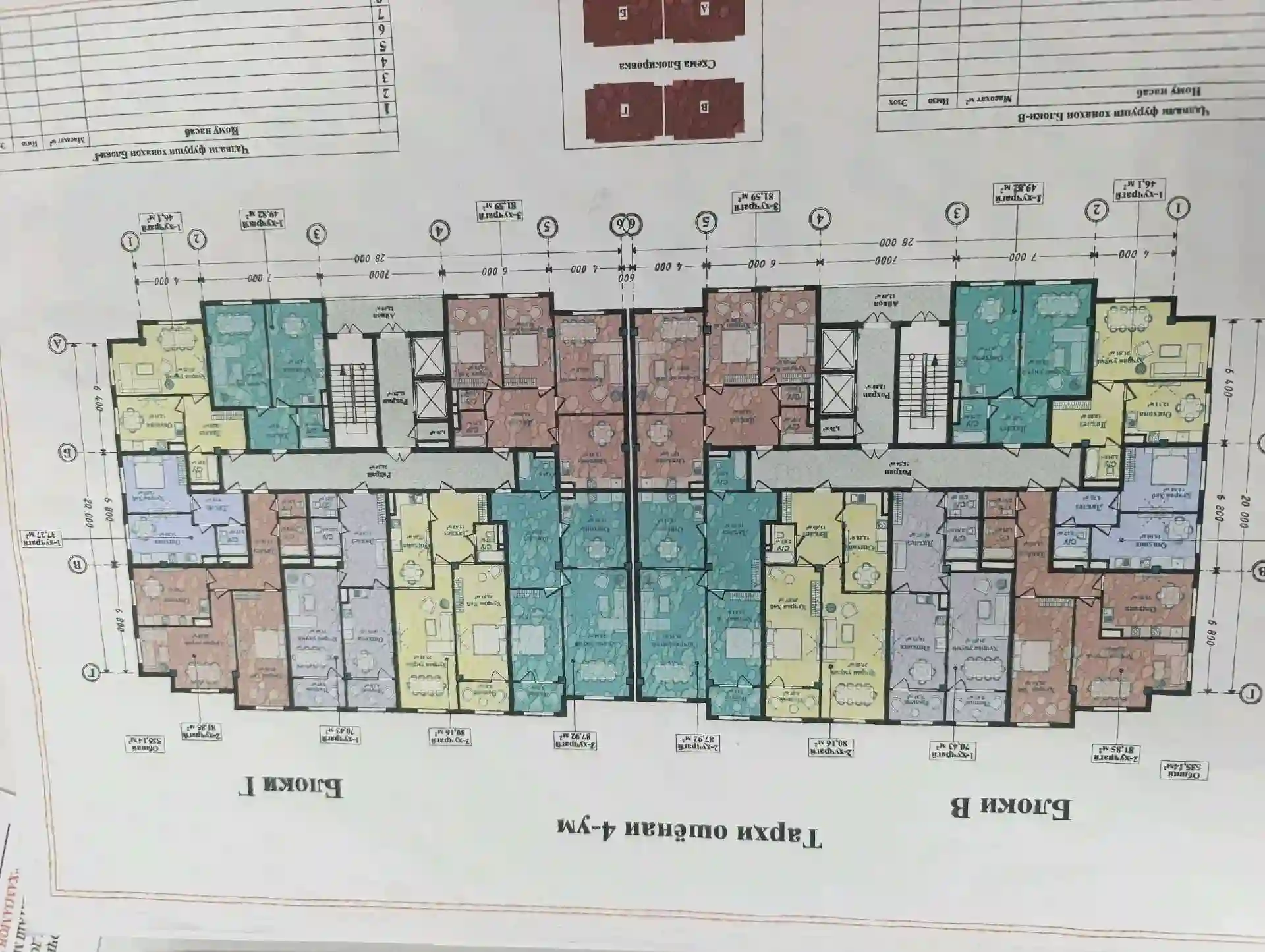 1-к квартира, 3 этаж, 46 м², rudaki