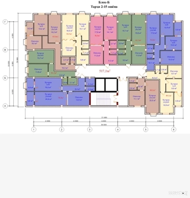 1-комн. квартира, 11 этаж, 49 м², Рудаки назди бозор