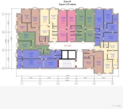 3-комн. квартира, 7 этаж, 76 м², Рудаки