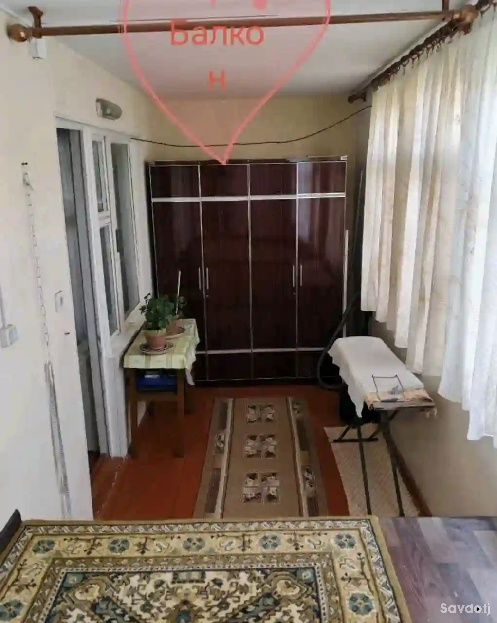 2-к квартира, 4 этаж, 65 м², Сино