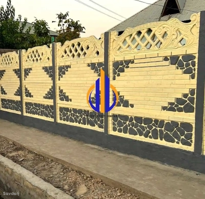 Еврозабор бетонный 2.5м