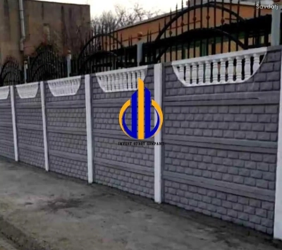 Еврозабор бетонный 2.5м