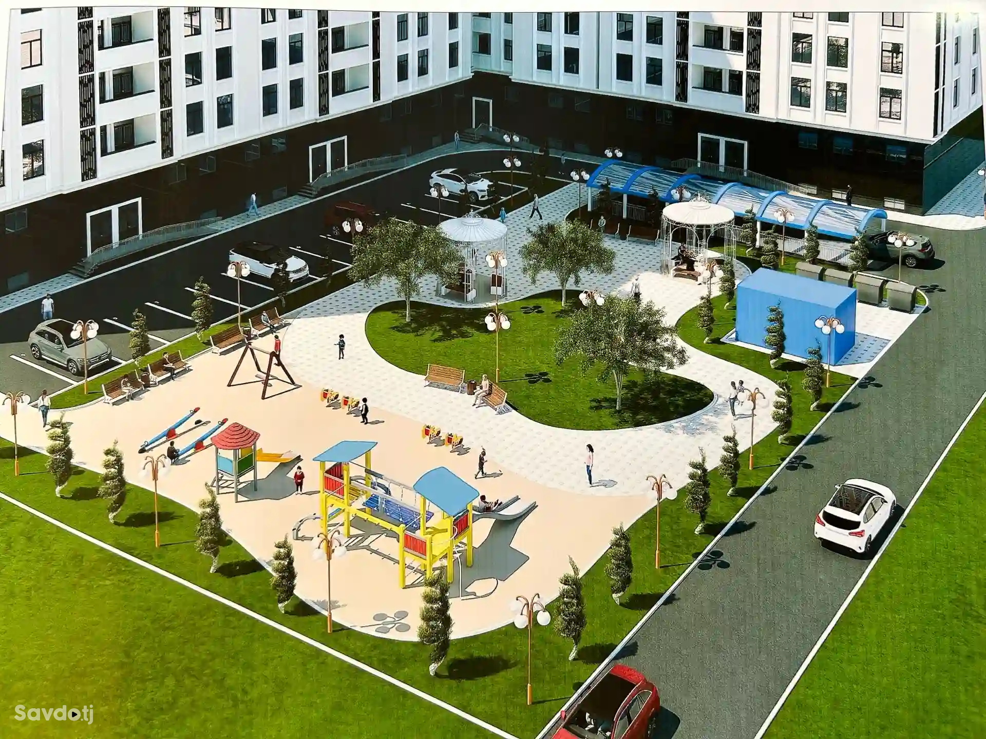 2-к квартира, 15 этаж, 53 м², Рудаки
