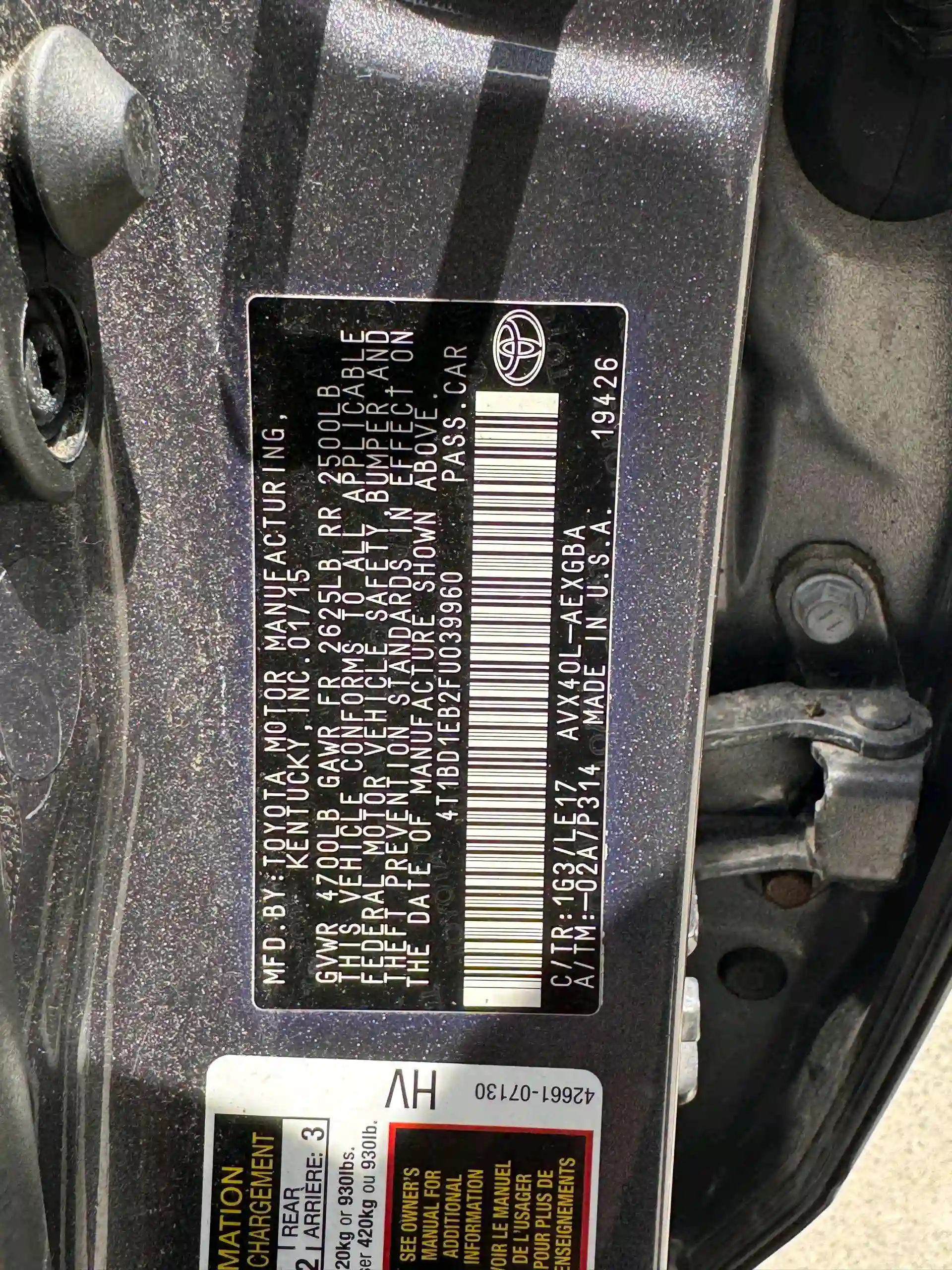 Toyota Avalon 2015 — миниатюра 3