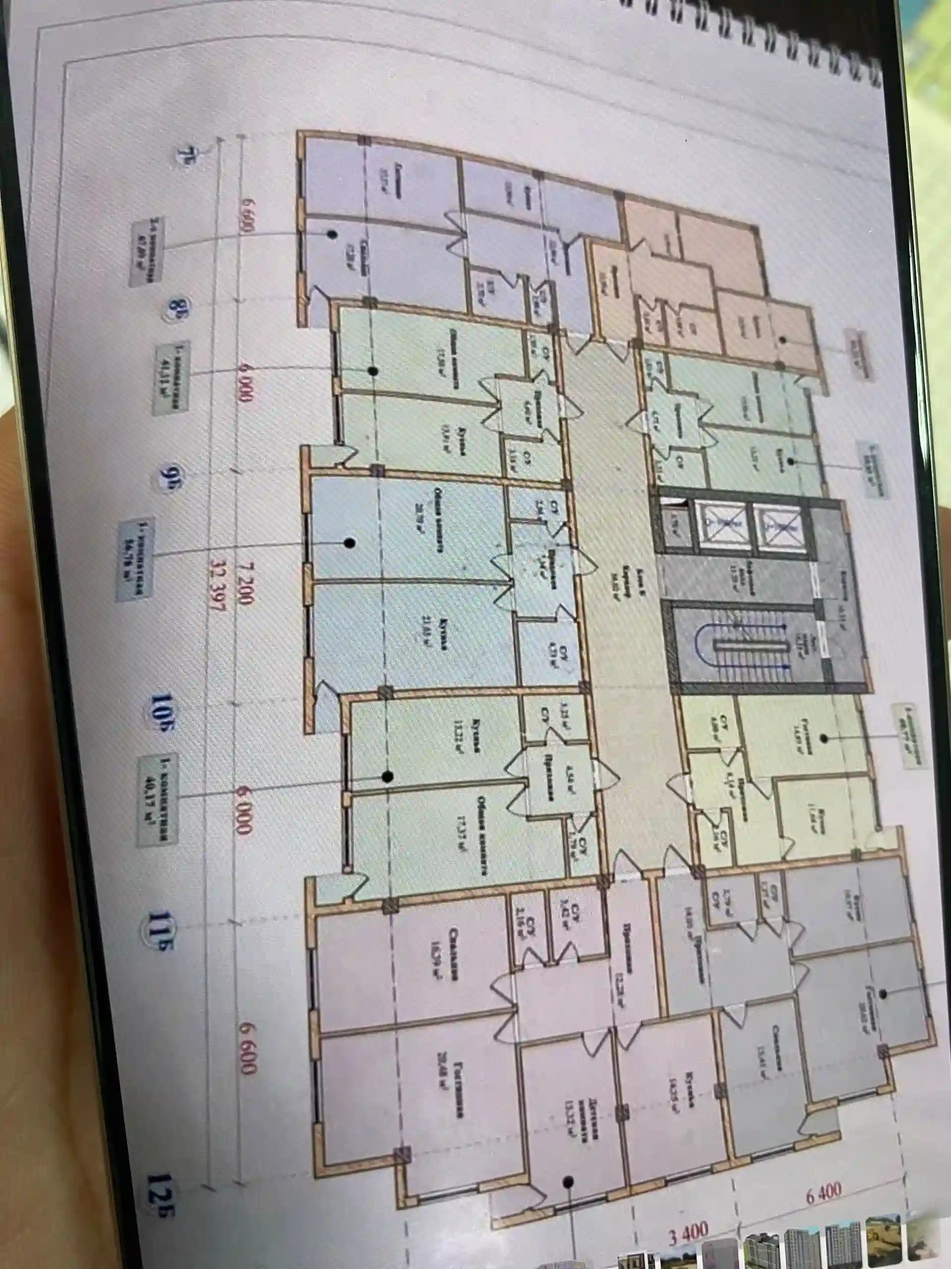 1-к квартира, 11 этаж, 41 м², Рудаки