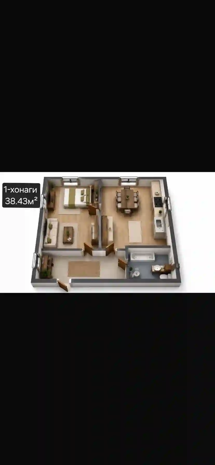 2-к квартира, 15 этаж, 38 м², Ленинград джамоати руми