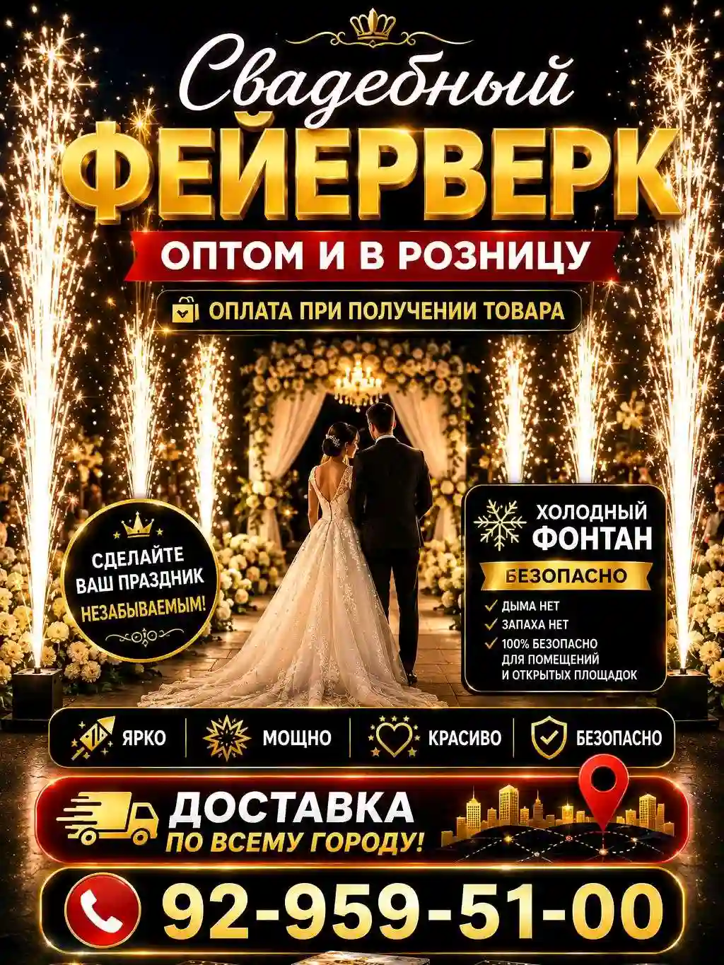 свадебные фейерверки 
