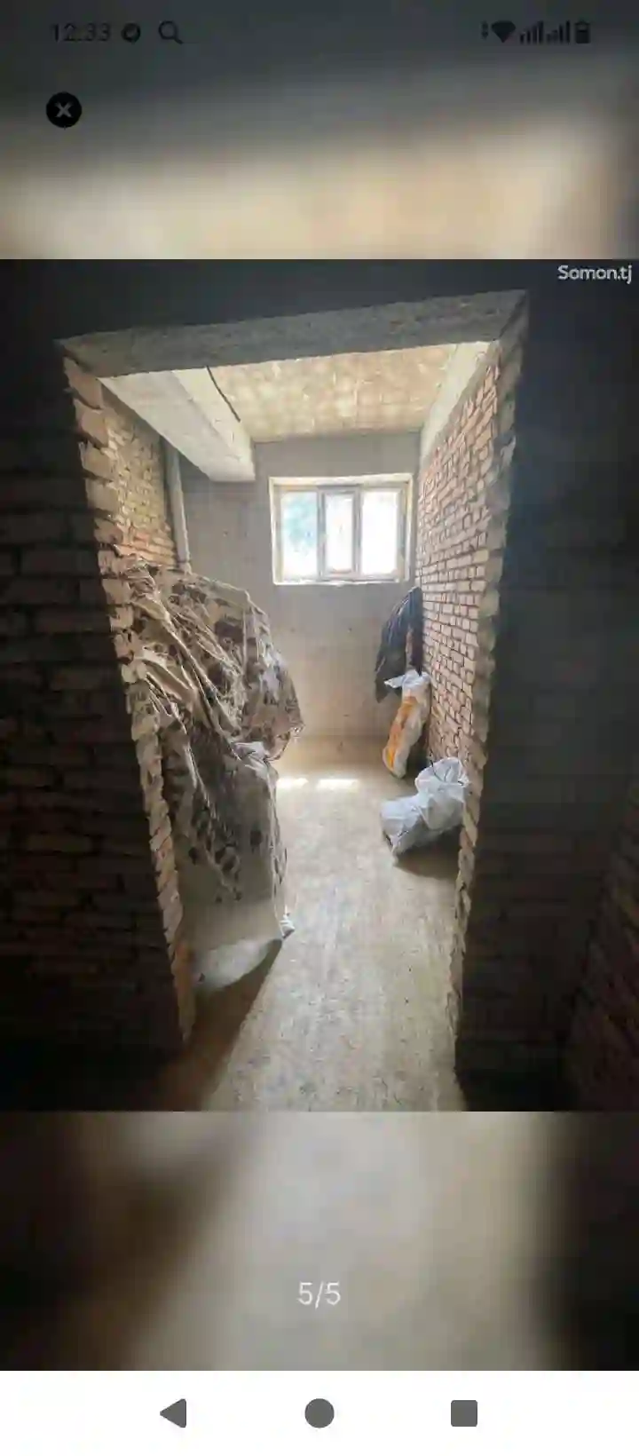 2-к квартира, Цокольный этаж, 38 м², шарора