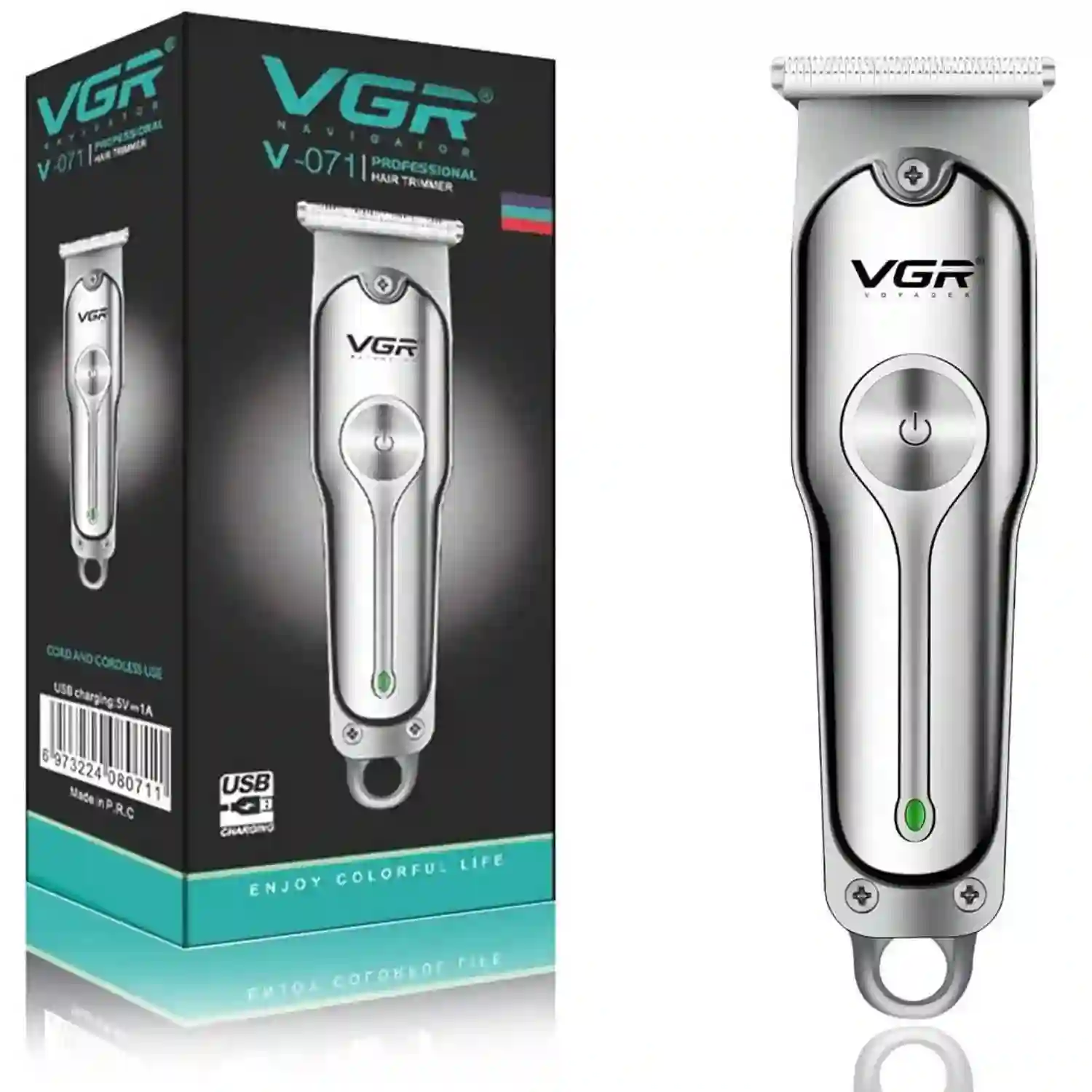 Триммери касбӣ барои риш ва соч VGR V-071