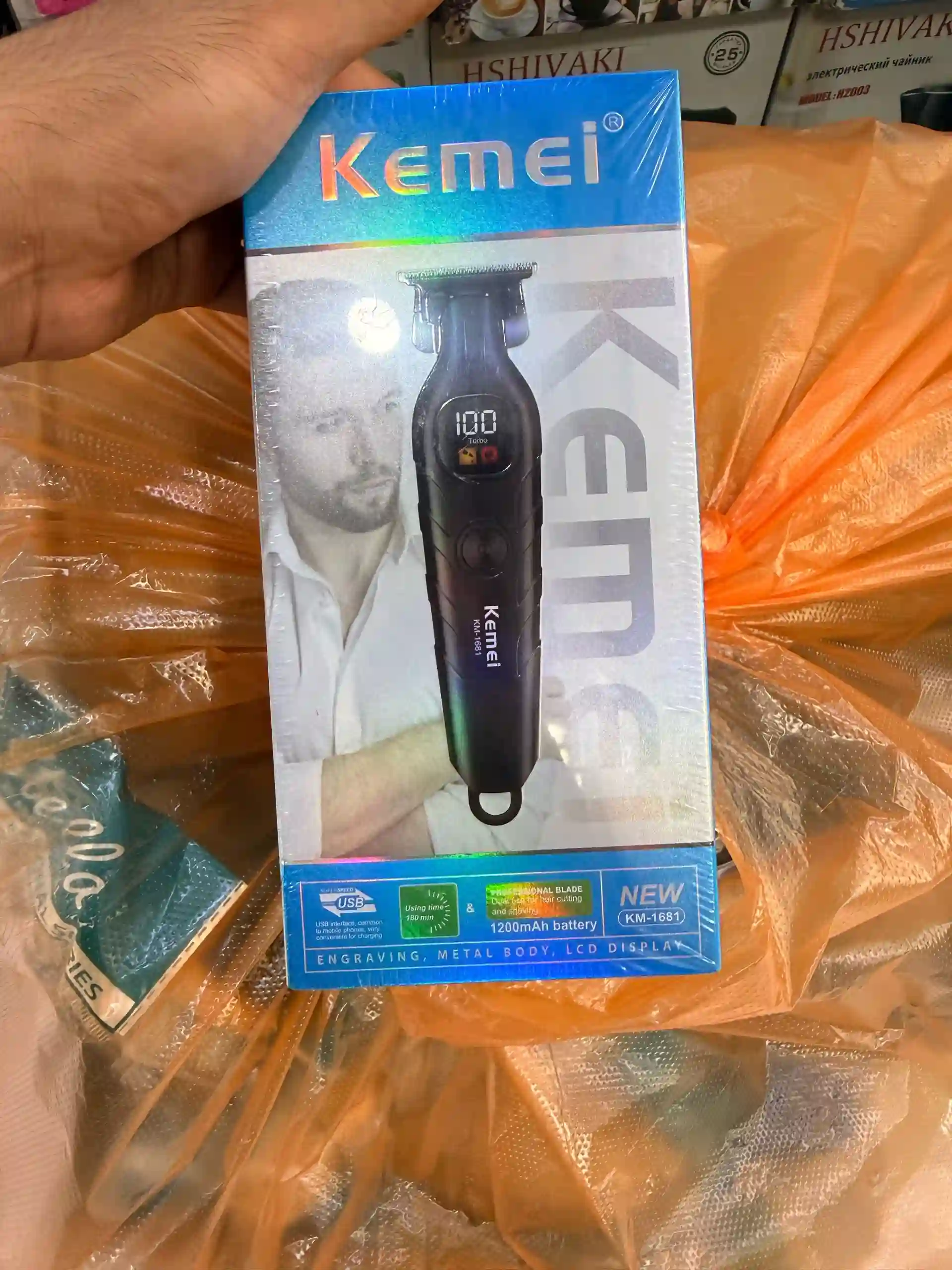 Машинка барои ислоҳи риш ва соч — Kemei KM-1681