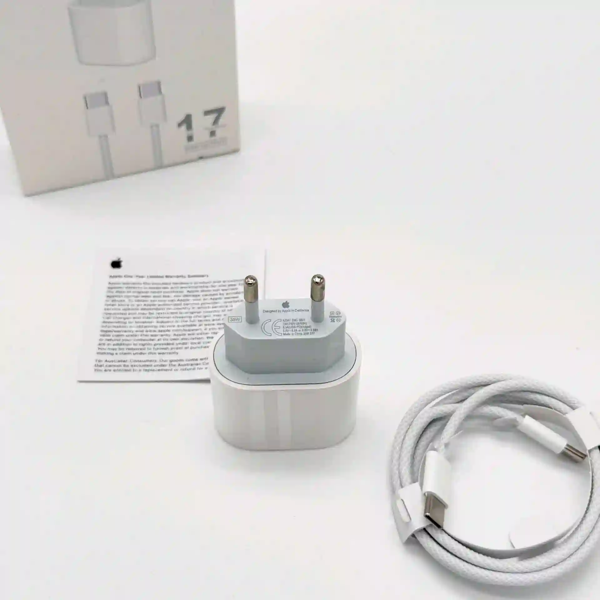 Power Adapter+cable Apple phone 17 35w  