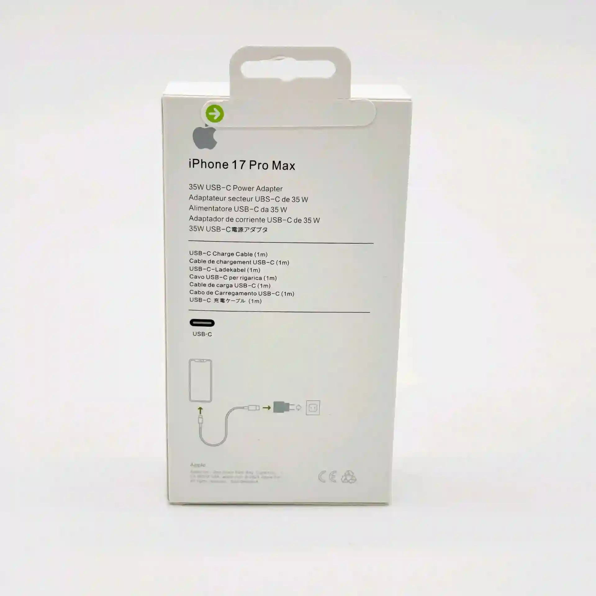 Power Adapter+cable Apple phone 17 35w  
