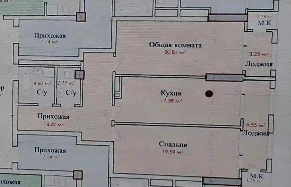 3-к квартира, 6 этаж, 104 м², н.Фирдавси 46мкр