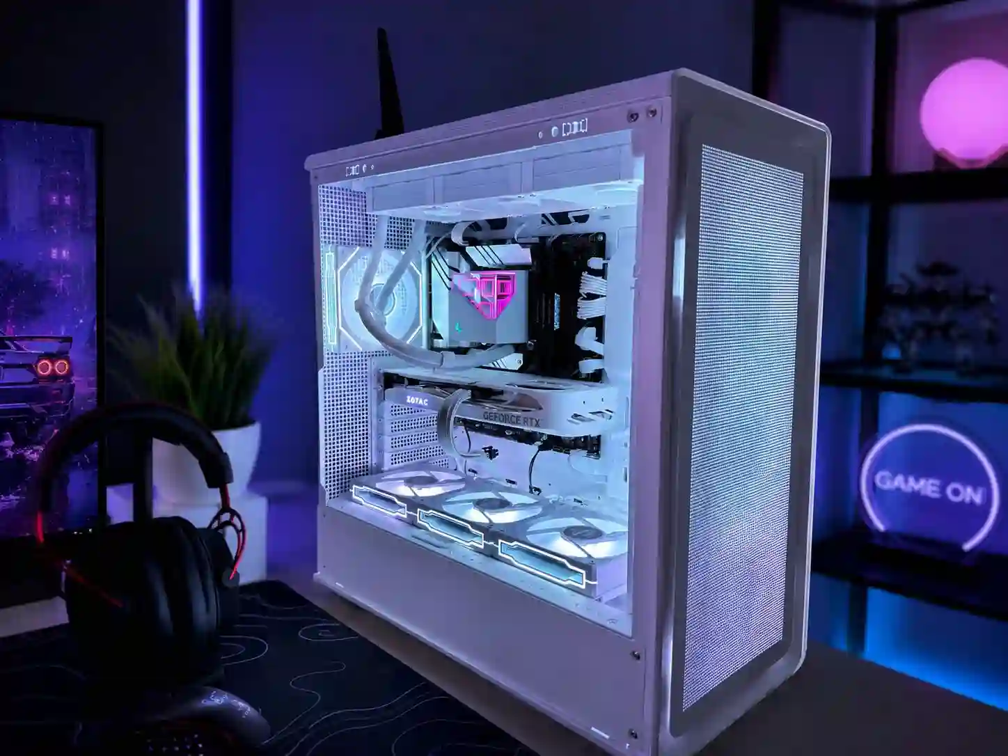 Игровой ПК в белом корпусе с RGB ( полный сетап )
