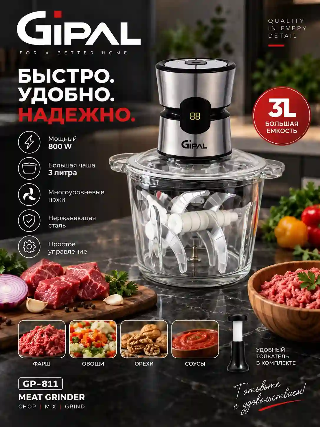 Мясорубка электрическая 