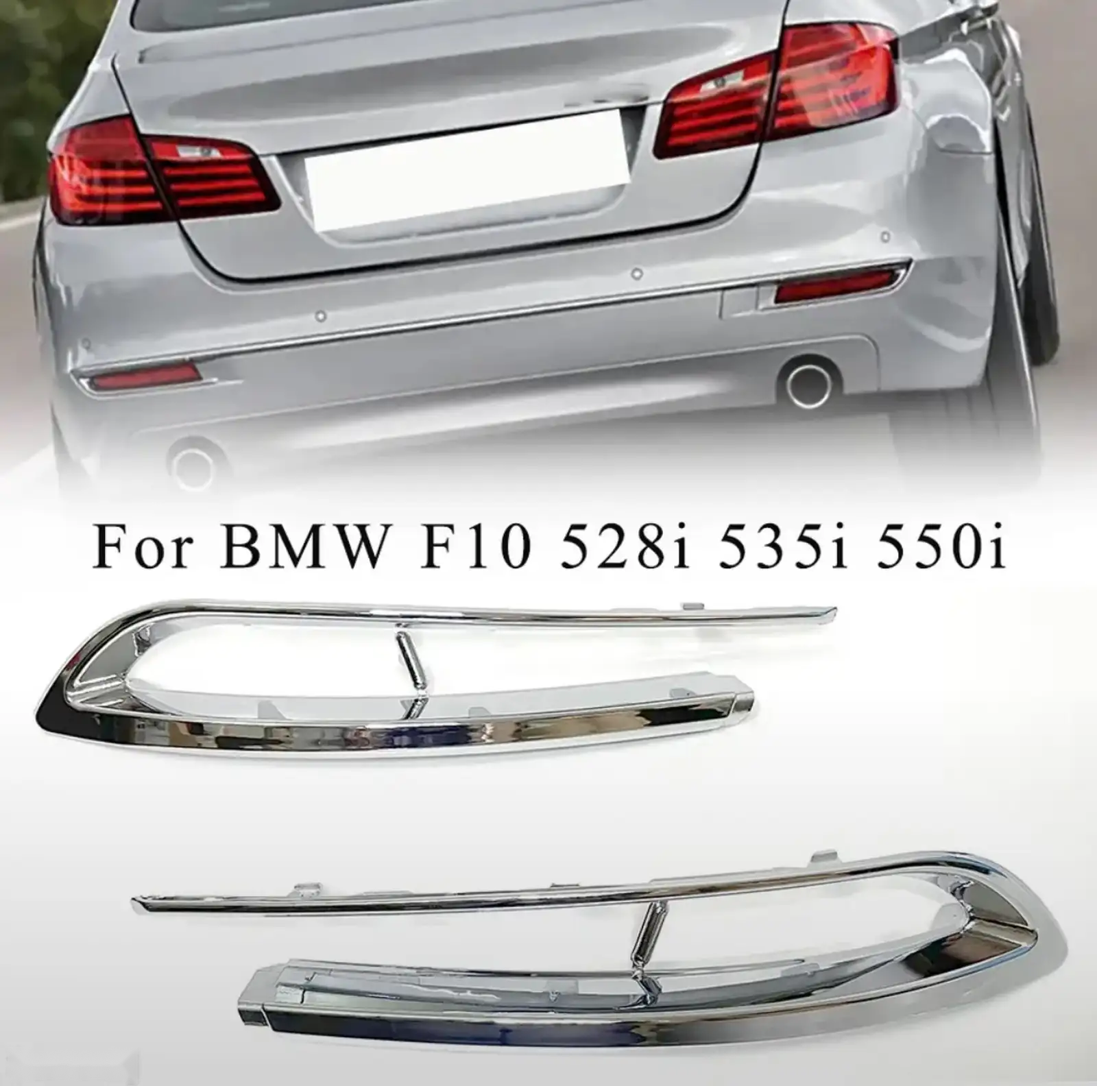 Молдинг заднего бампера BMW F10 Luxury