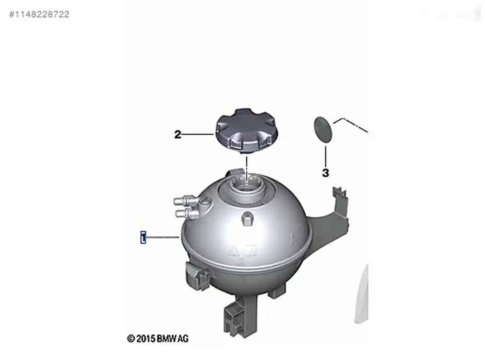 Бачок расширительный Bmw G12 G11 G30