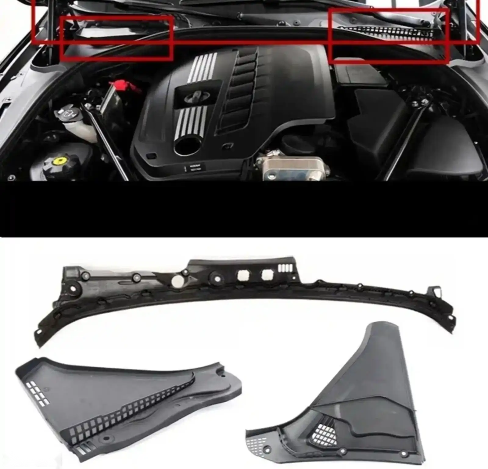 Накладка лобового стекла на BMW F10