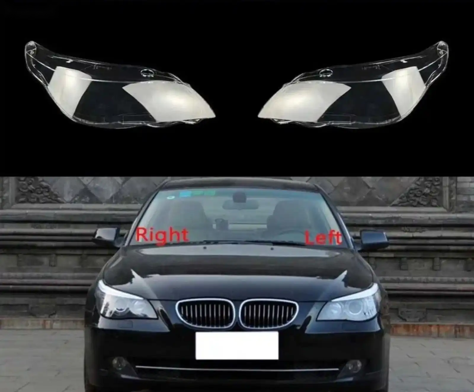 Стекло фары БМВ E60 2007-2010