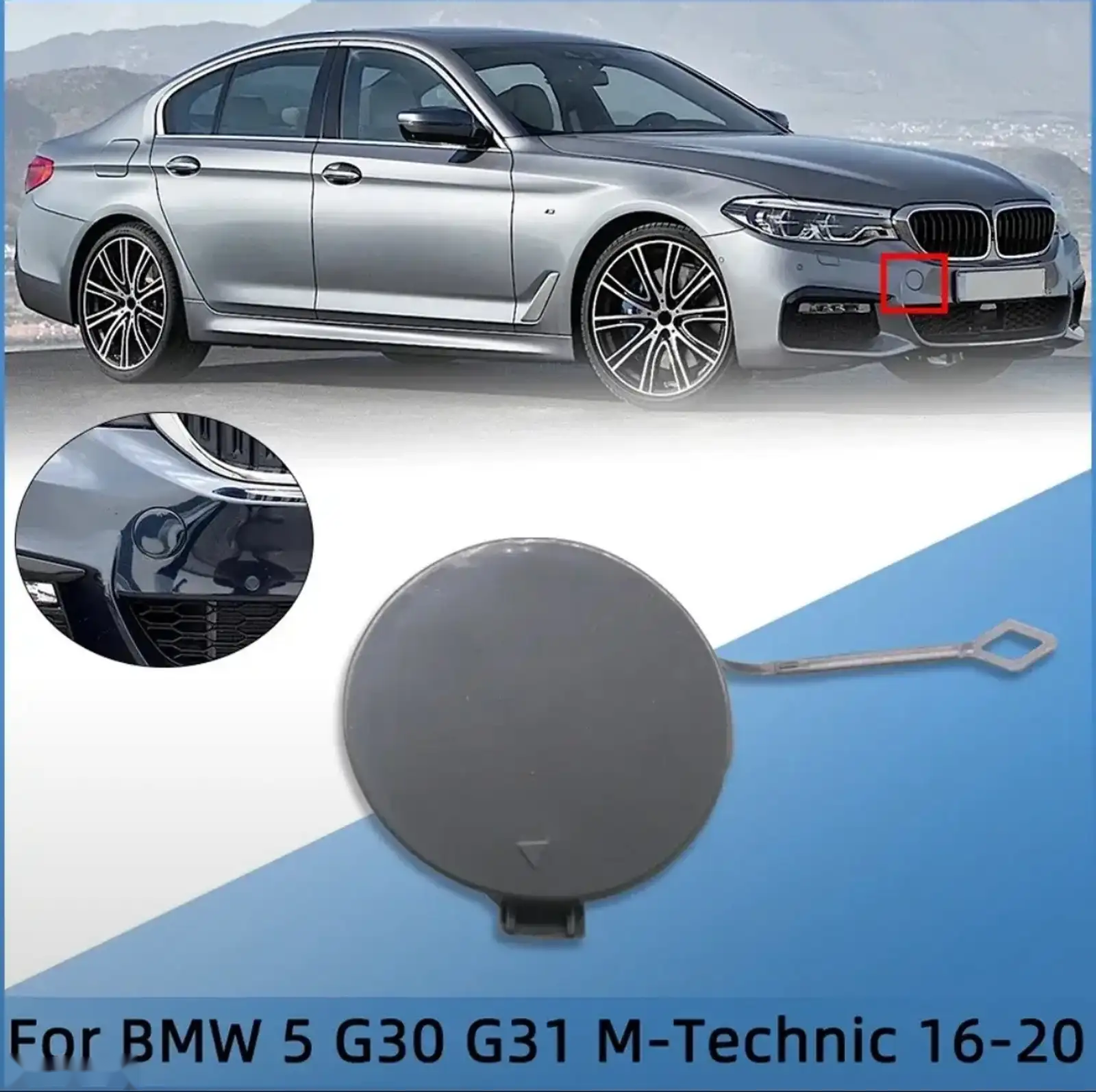 Крышка буксировки переднего бампера BMW G30 M