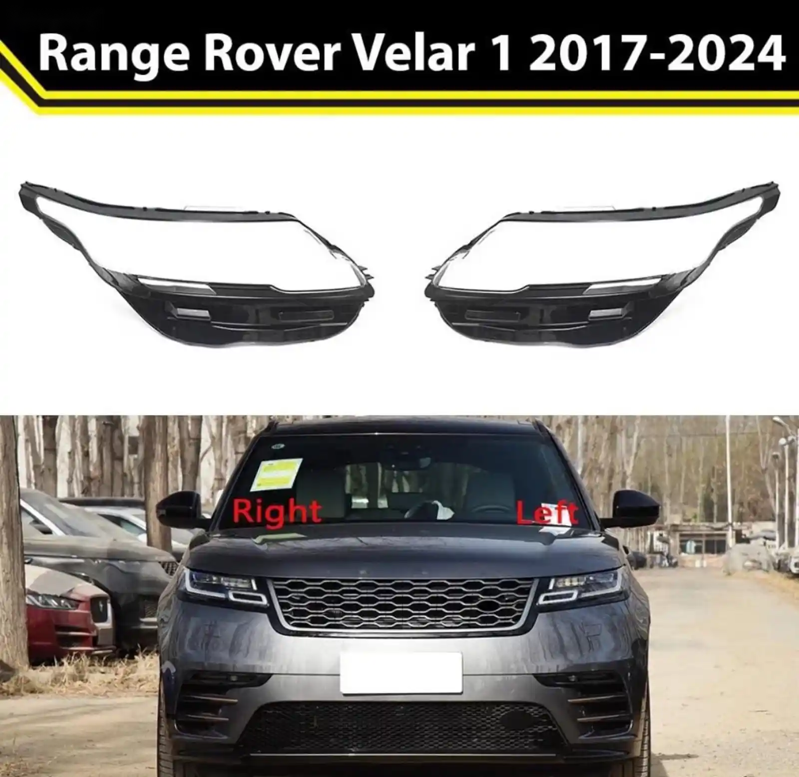 Стекло фары RANGE ROVER VELAR I 2017-24