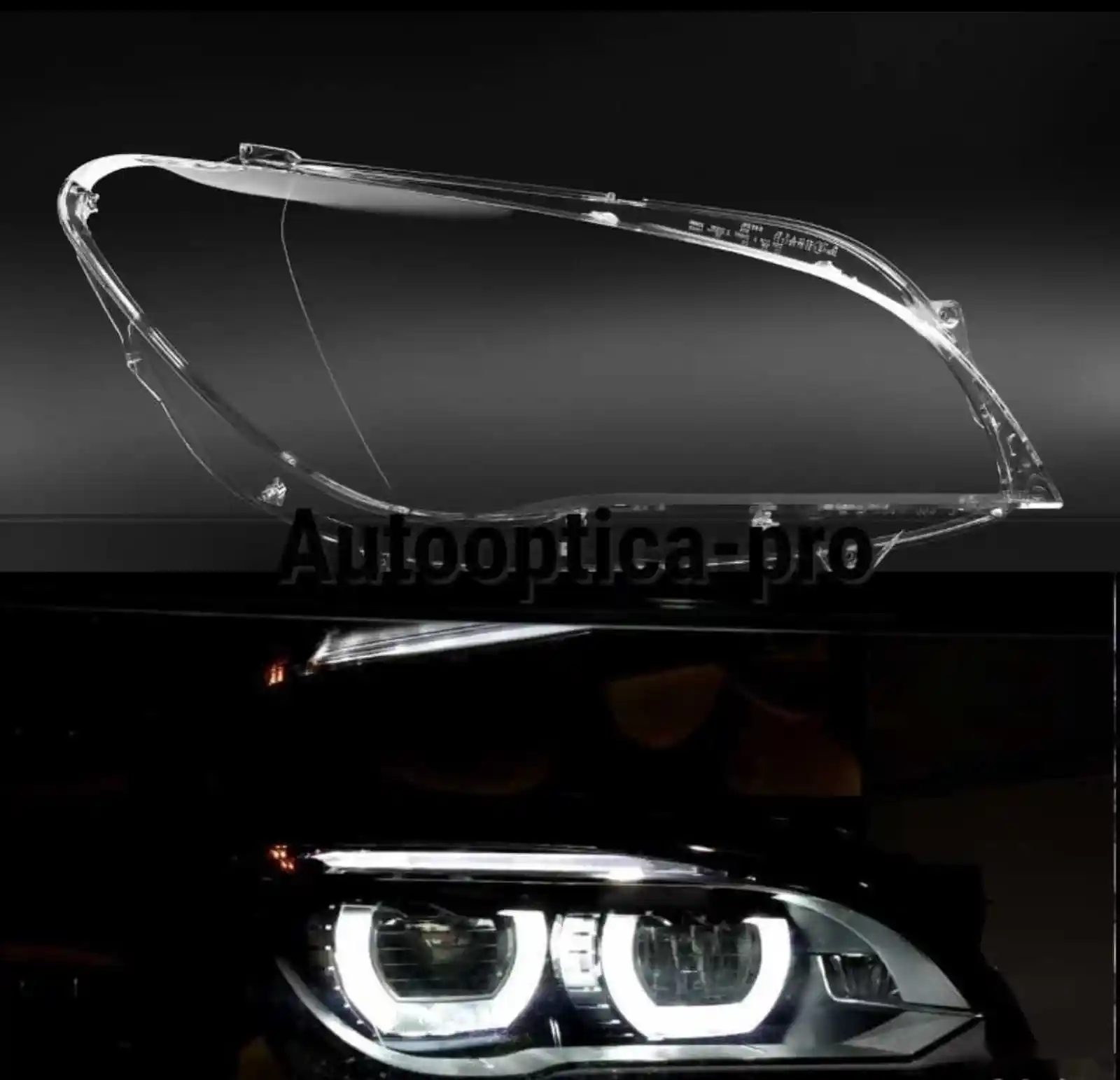 Стекло фары BMW 7-series F01 F02 2008-2017 — миниатюра 2